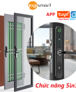 Togismart-KN01-5in1: vân tay, thẻ từ, mật khẩu, chìa cơ, App Tuya